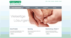 Desktop Screenshot of hanse-medizintechnik.de